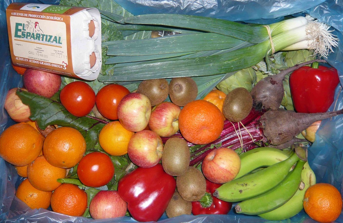 Organic fruit and vegetable box Costa Calida
